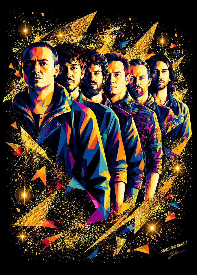 Linkin Park Pop Art Portrait