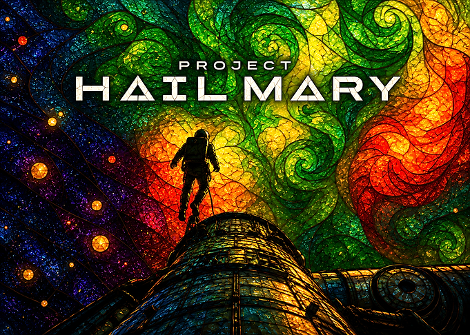 Project Hail Mary Stained Glass Art