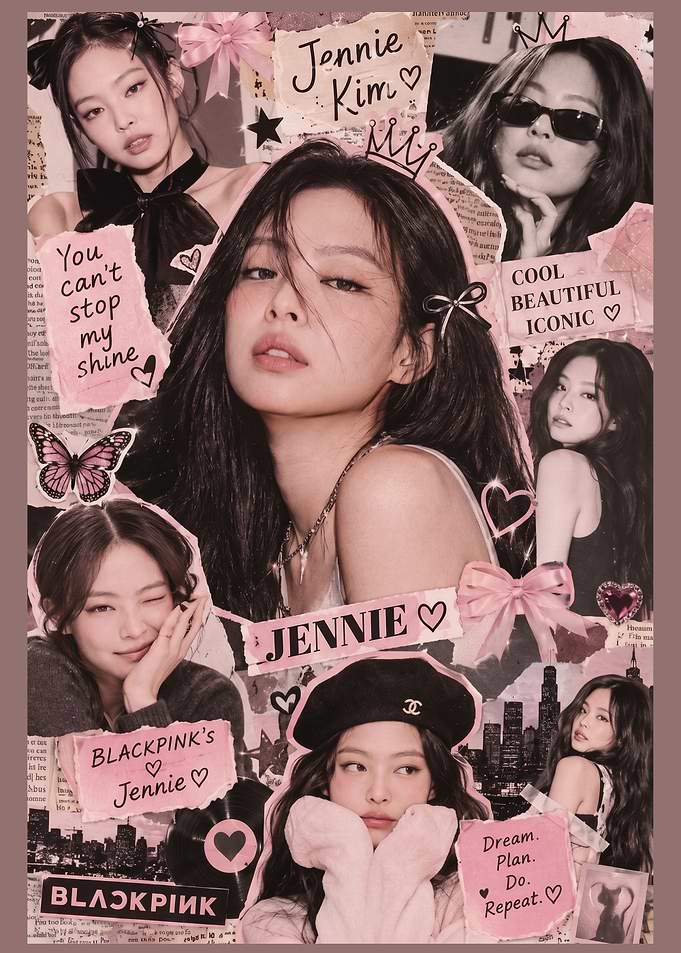 Jennie Kim Blackpink Aesthetic Collage