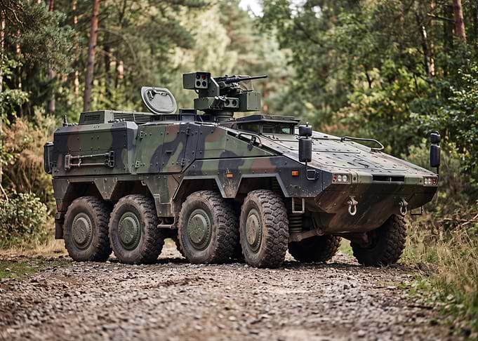 Boxer Armored Personnel Carrier in Forest