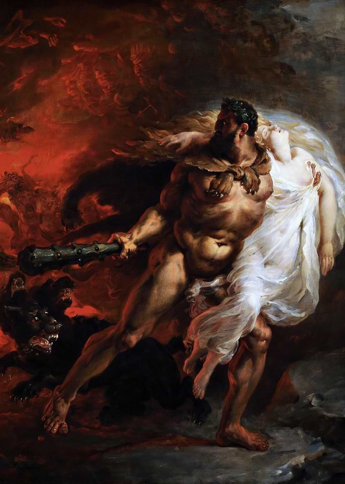 Hercules Tearing Alceste Away from Hell by Joseph Boniface Franque