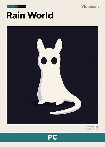 Rain World Slugcat Minimalist Poster