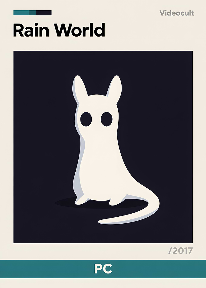 Rain World Slugcat Minimalist Poster