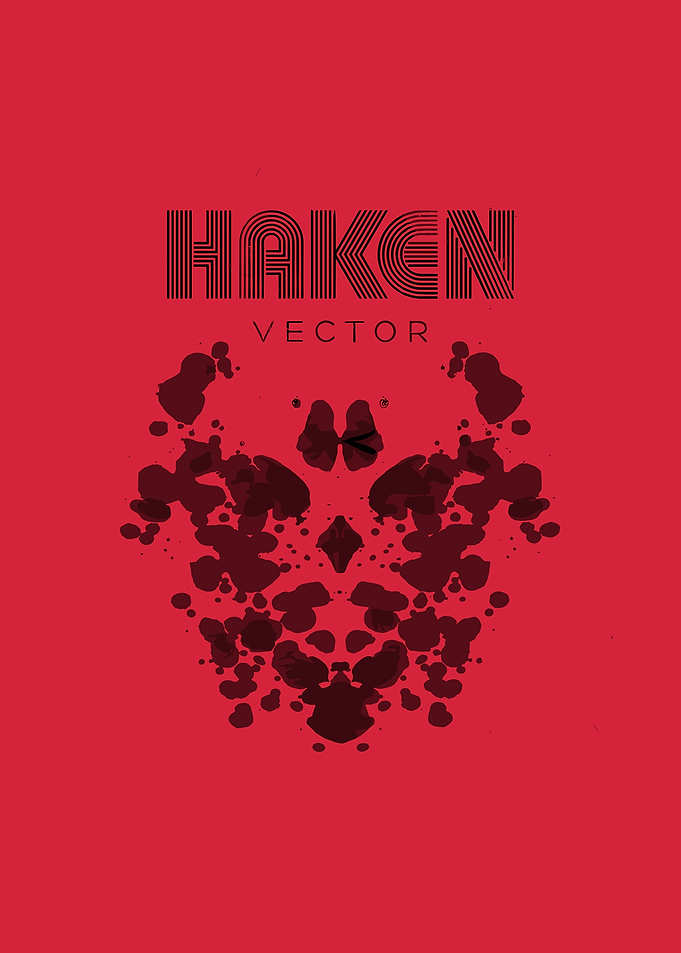 Haken Vector Rorschach Inkblot Art