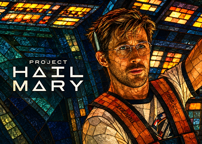 Project Hail Mary Stained Glass Art