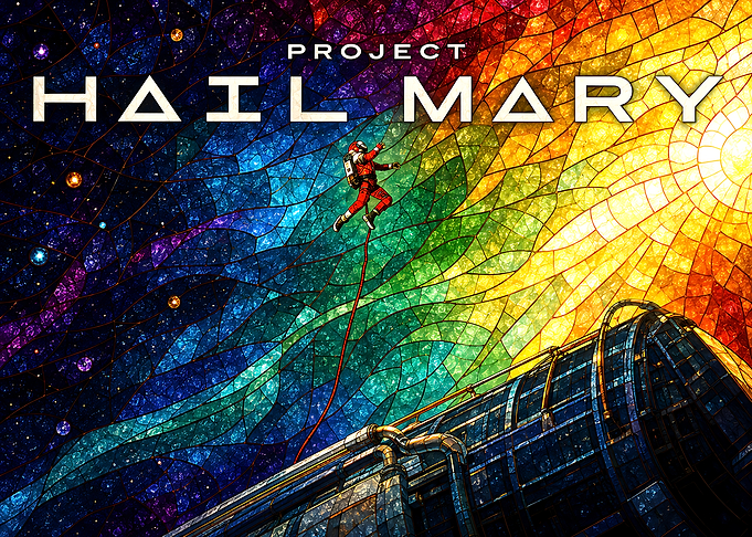 Project Hail Mary Stained Glass Art