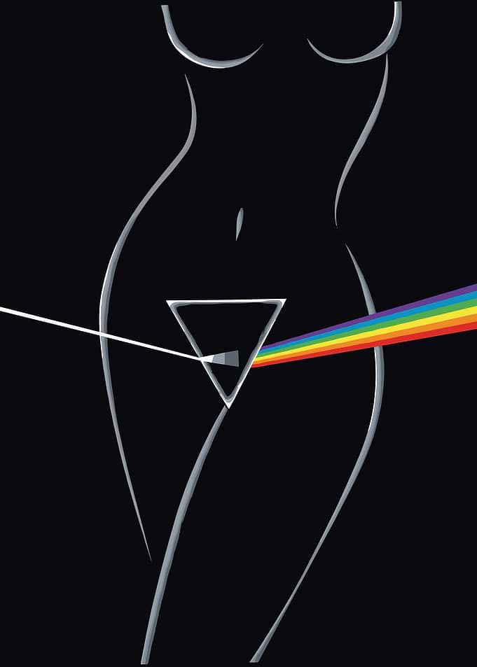 Pink Floyd Prism Body Art