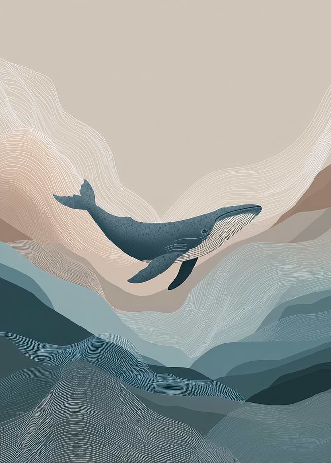 Whale in Flowing Tides
