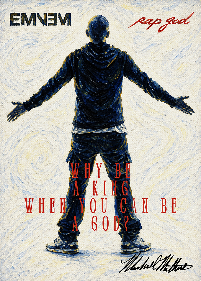 Eminem Rap God Poster Art