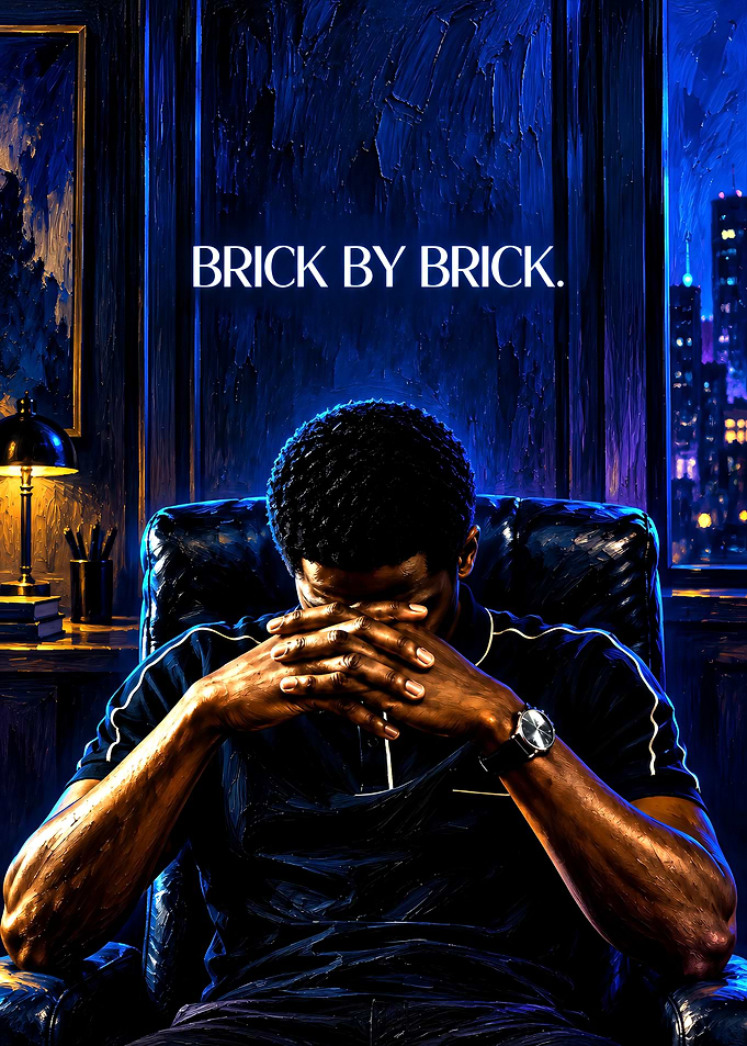 Brick By Brick Motivational Poster