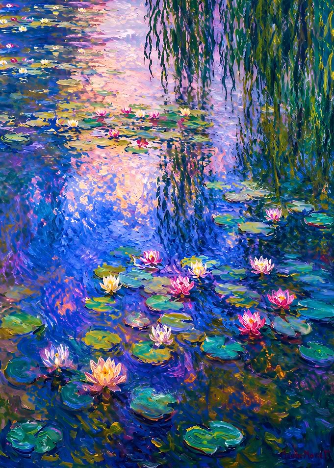 Claude Monet Water Lilies Painting
