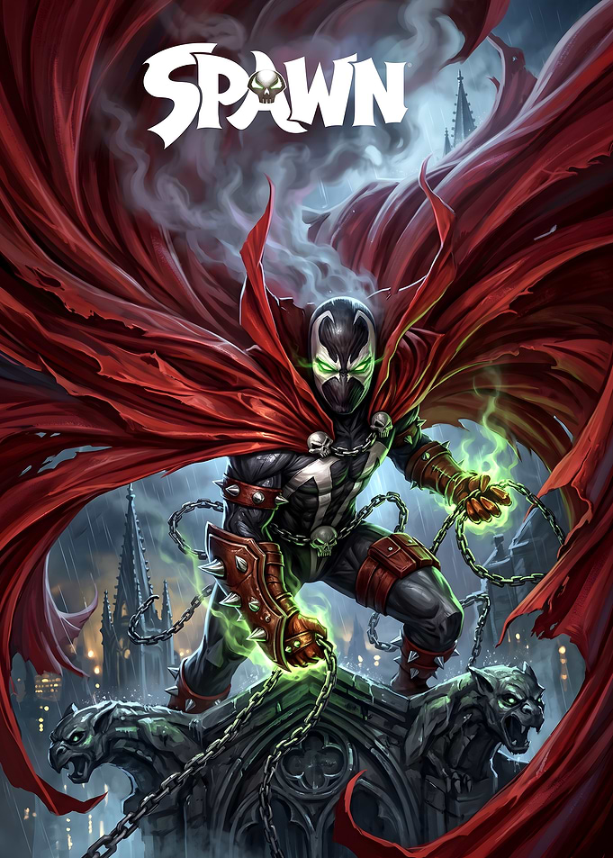 Spawn Comic Book Cover Art