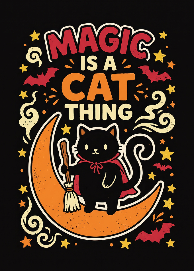 Magic Is A Cat Thing Illustration