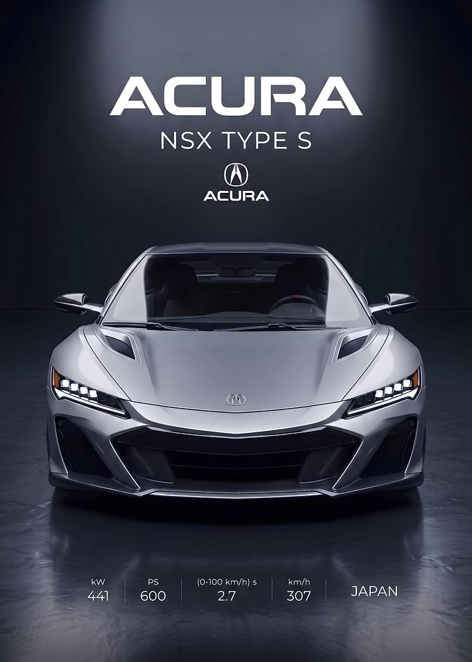 Acura NSX Type S Promotional Poster