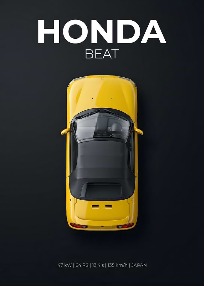 Minimalist Honda Beat Poster