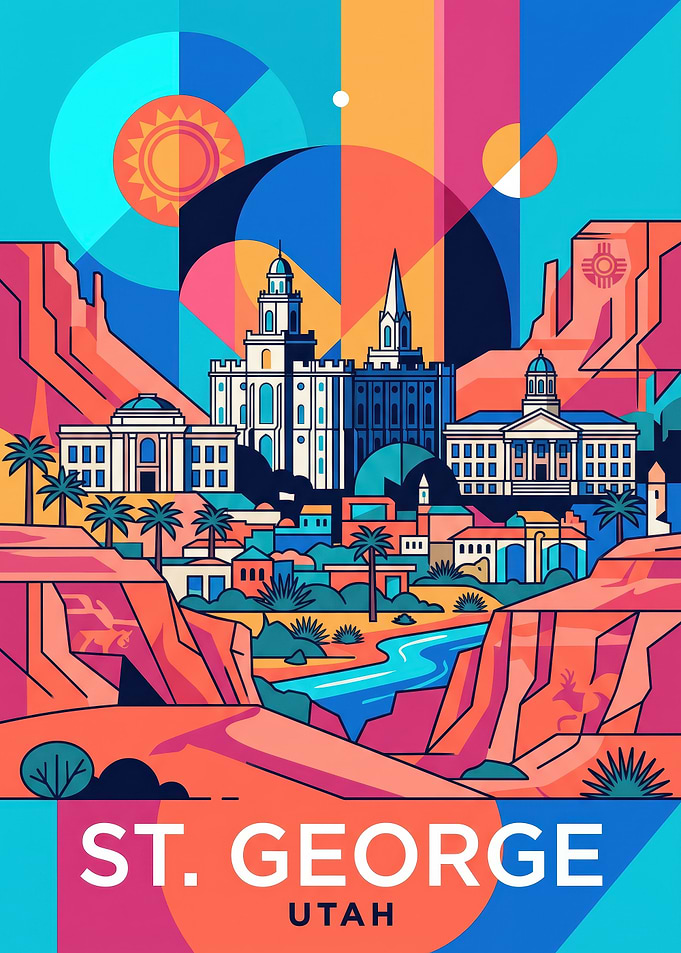 St. George Utah Travel Poster