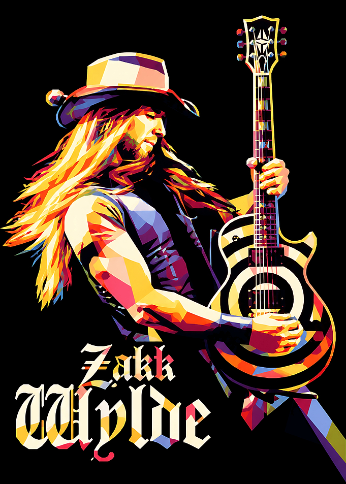 Zakk Wylde Pop Art Portrait