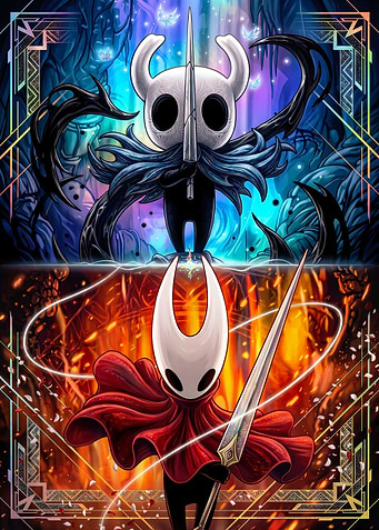 Hollow Knight and Hornet Dual Portrait