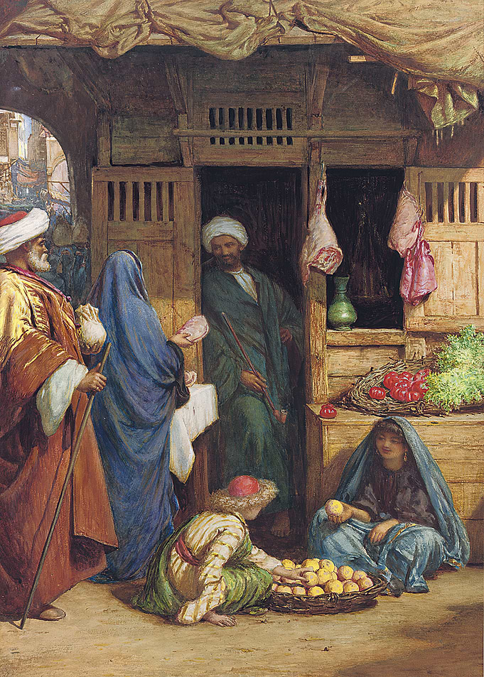 Orientalist Market Scene Painting
