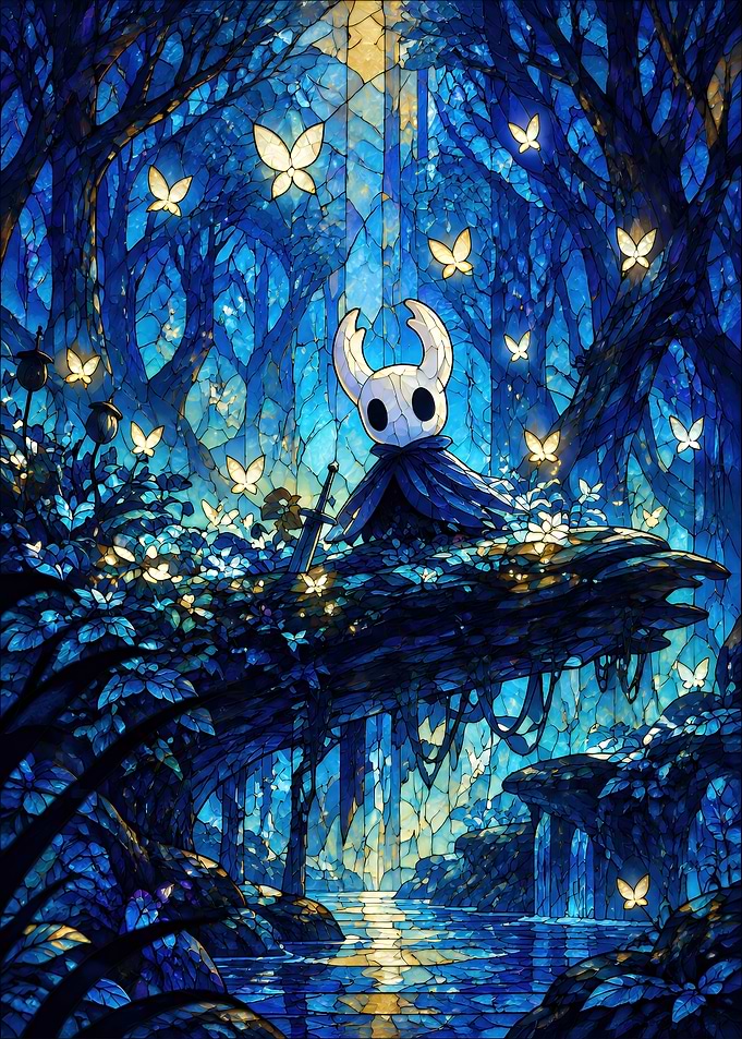 Hollow Knight Stained Glass Forest
