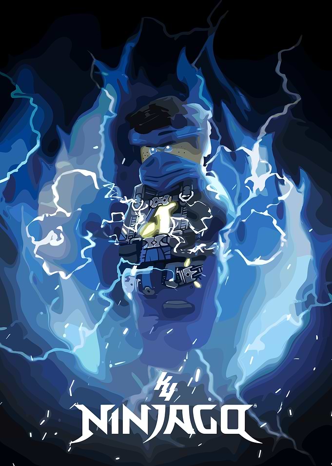Lego Ninjago Jay Lightning Power Poster