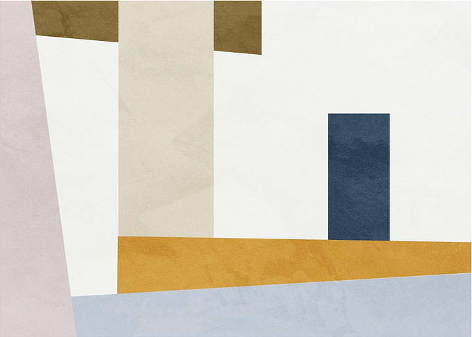 Minimalist Geometric Abstract Composition