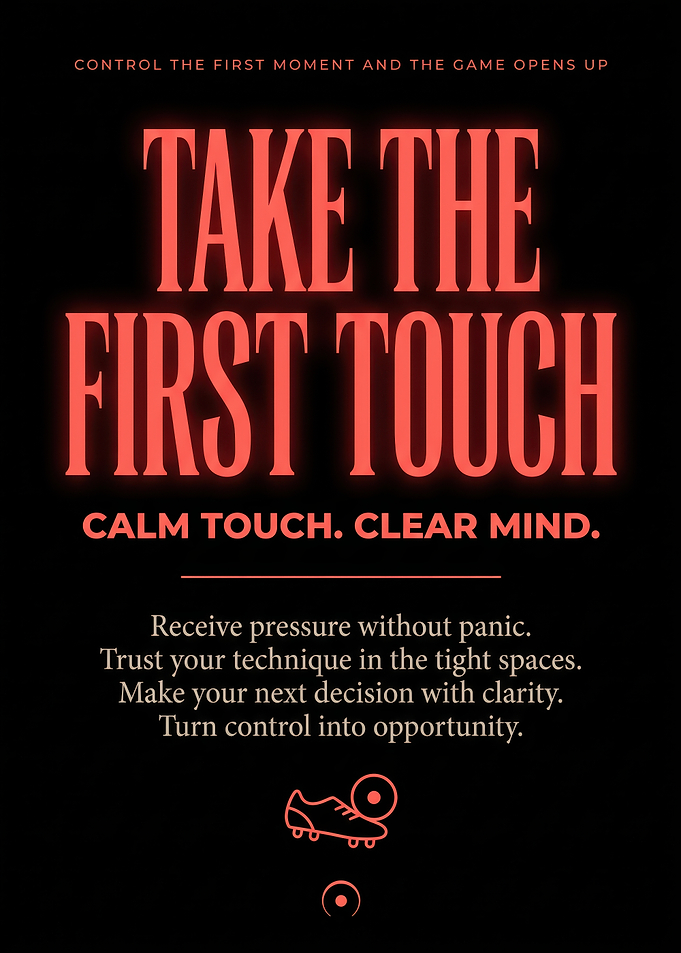 Take The First Touch Soccer Poster