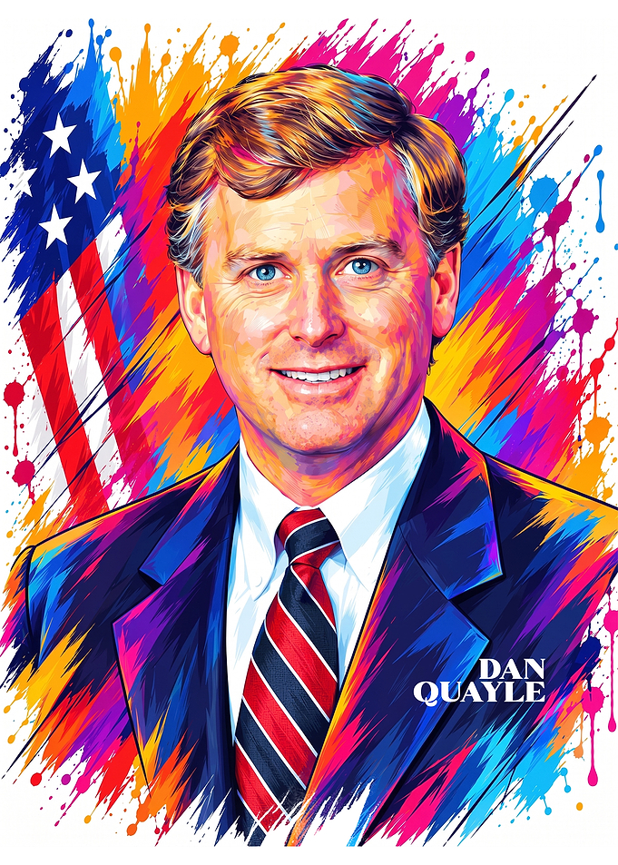 Dan Quayle Pop Art Portrait