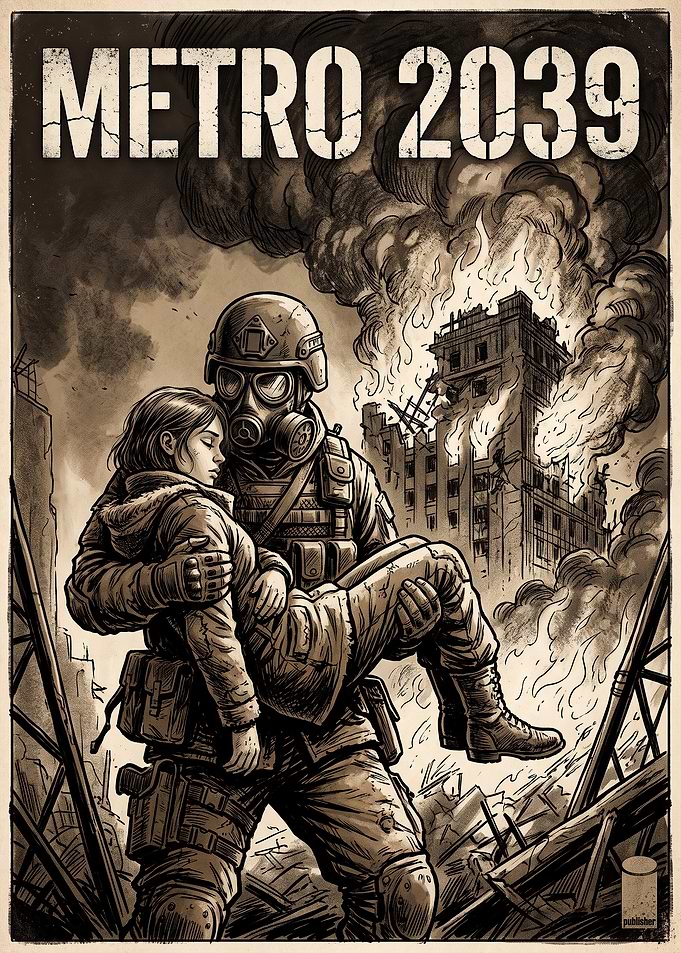 Metro 2039 Post-Apocalyptic Soldier Poster