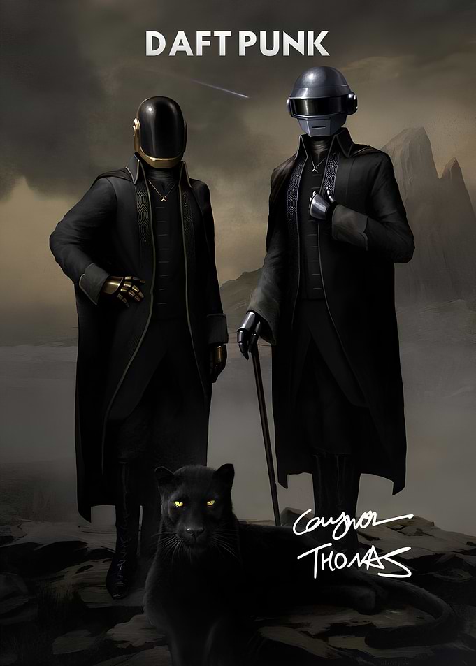 Daft Punk and Panther Portrait