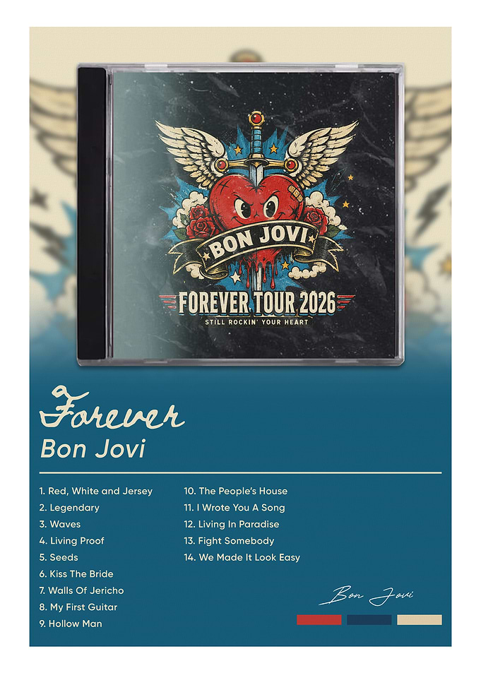 Bon Jovi Forever Tour 2026 Poster
