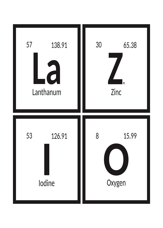 Periodic Table Elements - Lazio