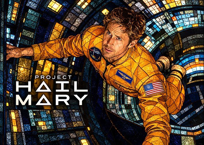 Project Hail Mary Stained Glass Art