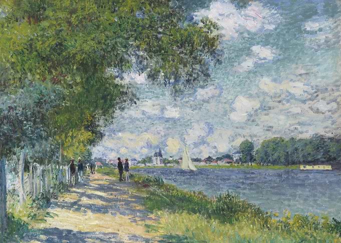'The Seine at Argenteuil (1875) by Claude Monet