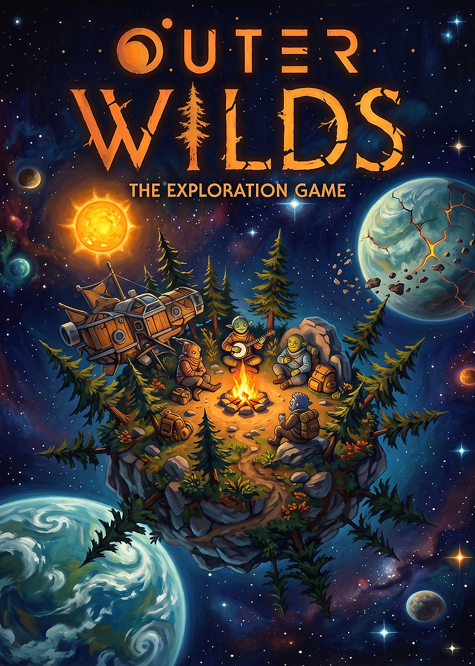 Outer Wilds Exploration Game Poster