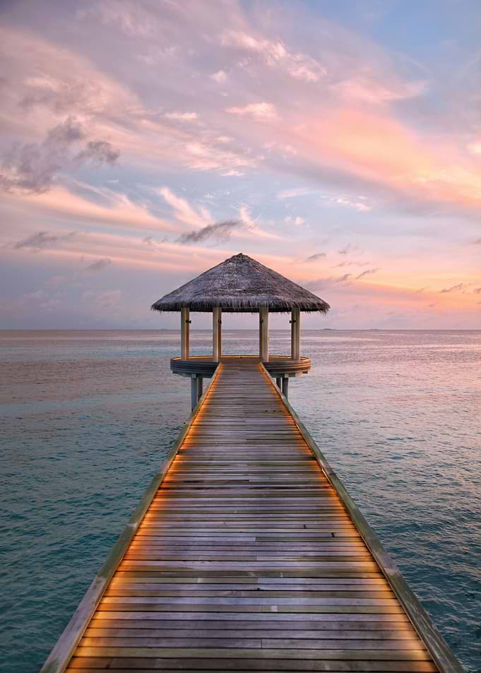 Tropical Pier at Sunset