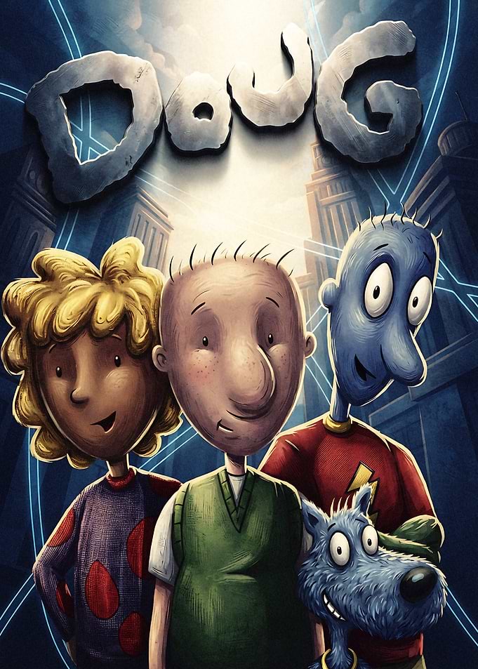 Doug Cartoon Character Poster