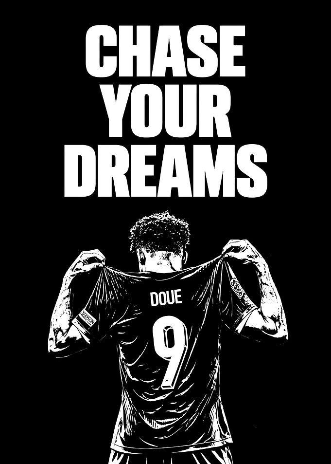 Chase Your Dreams Soccer Poster
