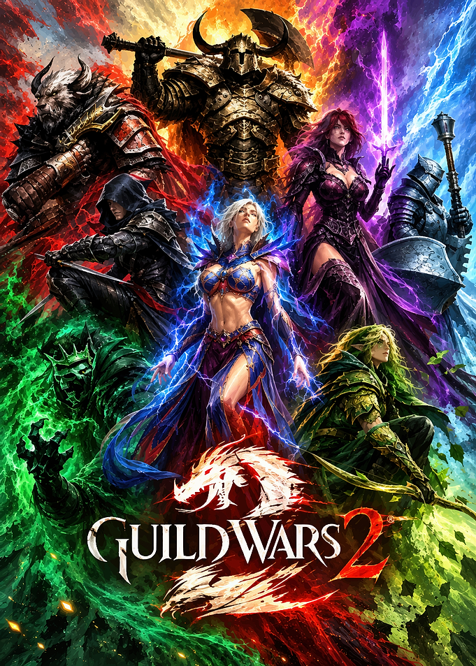 Guild Wars 2 Fantasy Key Art