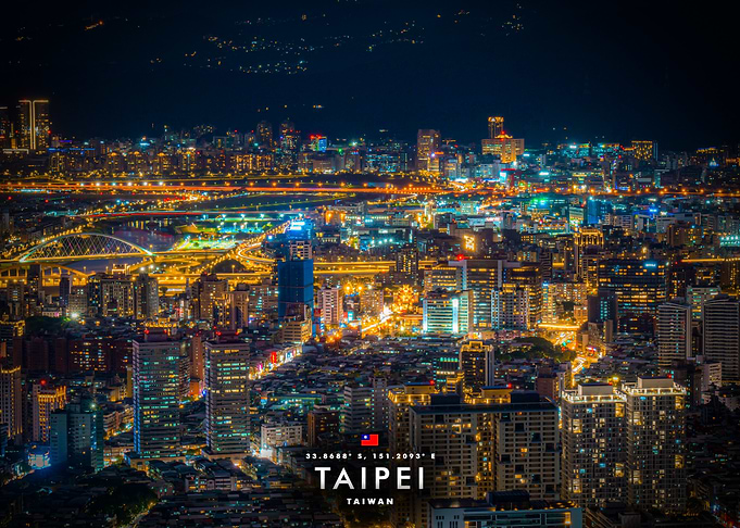 Taipei Cityscape at Night