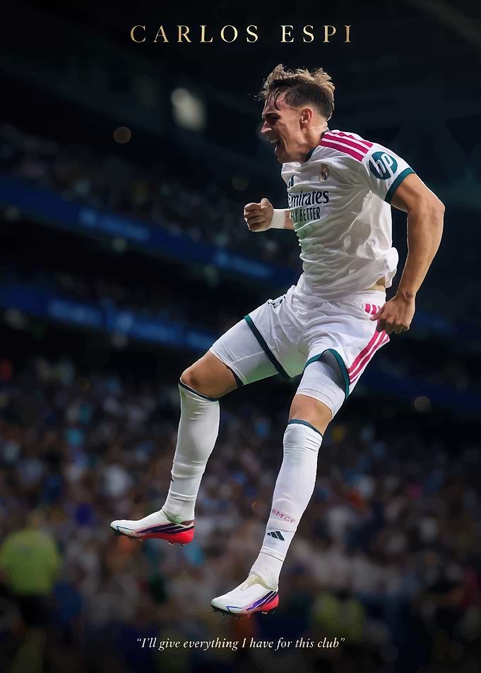 Carlos Espi Real Madrid Celebration Poster