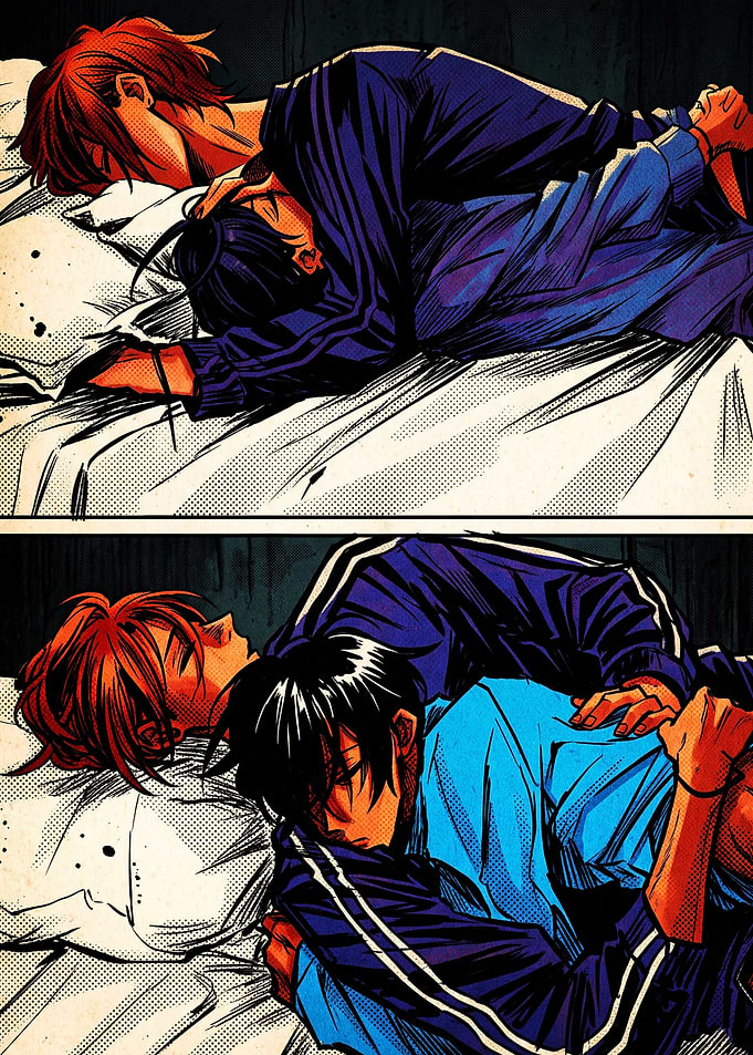 Anime Style Couple Sleeping Together