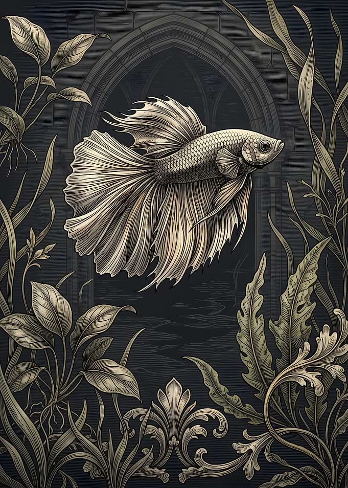 Betta Fish in Gothic Arch