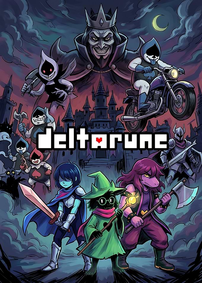 Deltarune Game Poster Art