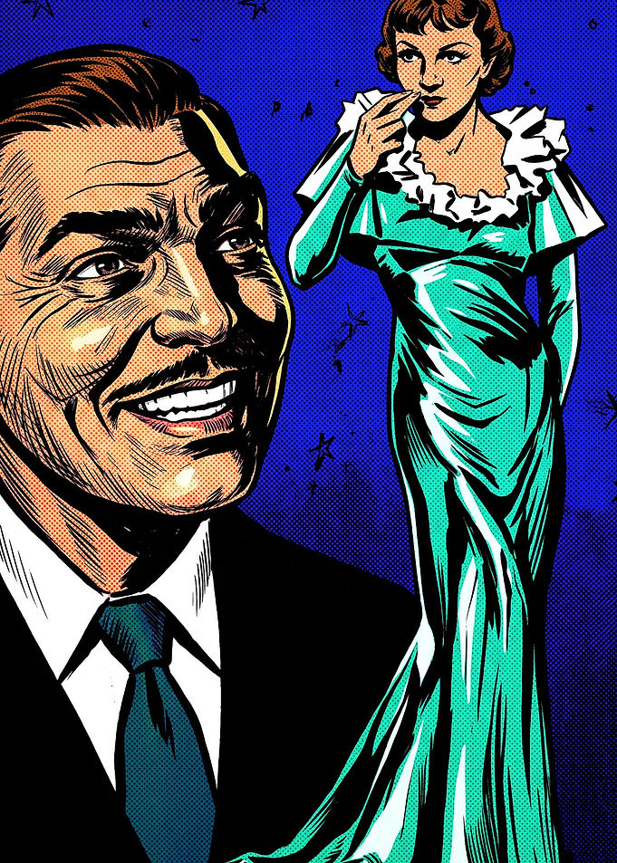 Vintage Romance Pop Art Poster