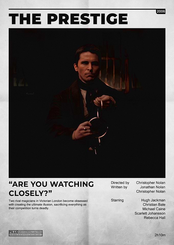 The Prestige Minimalist Movie Poster