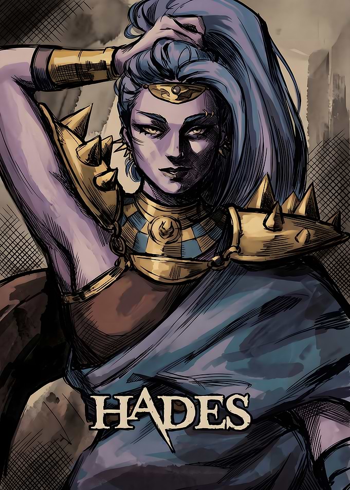 Nyx from Hades Game Art