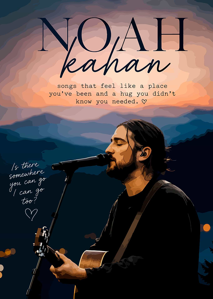 Noah Kahan Music Poster