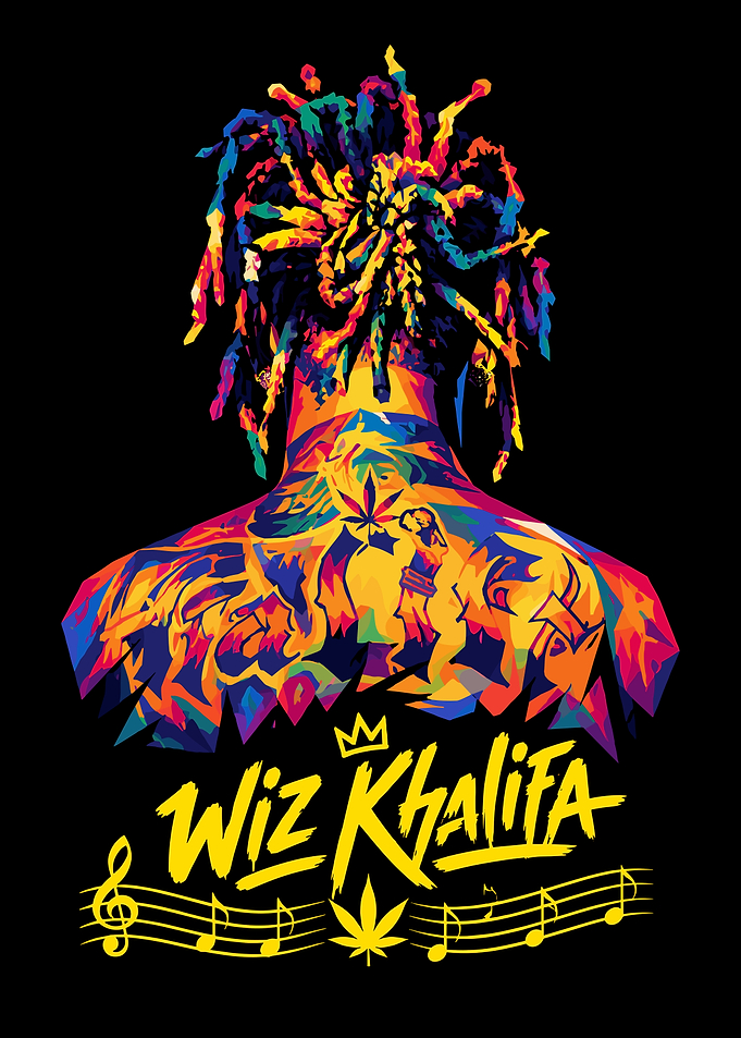 Wiz Khalifa Pop Art Portrait