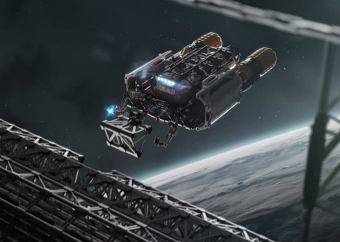 Spacecraft Docking at Orbital Station